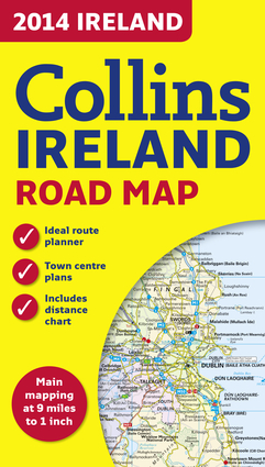 2014 Collins Ireland Road Map Collins UK