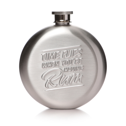 Tiny Book of Rum Hip Flask Gift Set