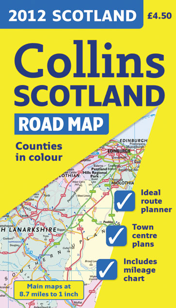 2012 Collins Scotland Road Map | Independent Publishers Group