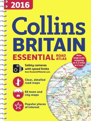 2016 Collins Britain Essential Road Atlas