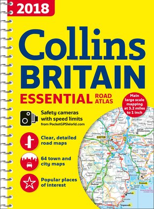 2018 Collins Britain Essential Road Atlas