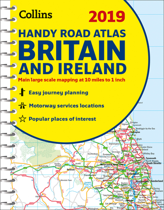 2019 Collins Handy Road Atlas Britain and Ireland