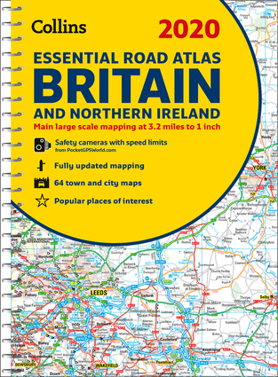 2020 Collins Essential Road Atlas Britain and Northern Ireland