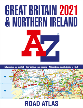 Northern Ireland Road Map 2021 Great Britain & Northern Ireland A-Z Road Atlas | Independent  Publishers Group
