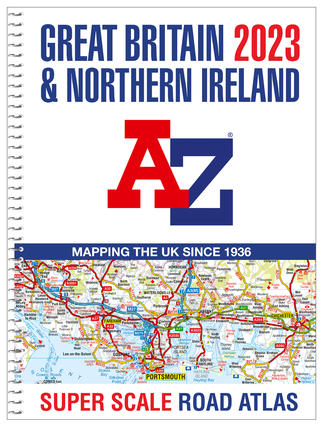 Great Britain A-Z Super Scale Road Atlas 2023 (A3 Spiral)