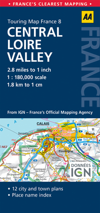 Road Map Central Loire Valley