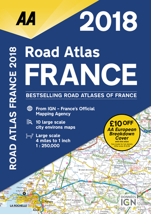 2018 Road Atlas France
