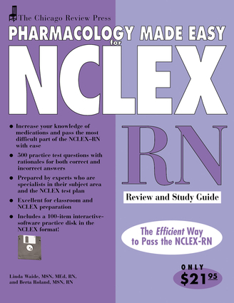 Chicago Review Press Pharmacology Made Easy for NCLEX-RN Review and Study Guide