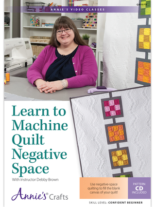 Learn to Machine Quilt Negative Space DVD