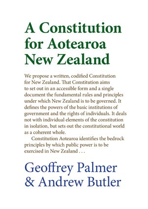 A Constitution for Aotearoa New Zealand