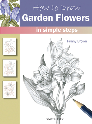 Kniha Ako nakresliť záhradné kvety