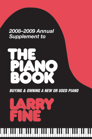 2008-2009 Annual Supplement to The Piano Book
