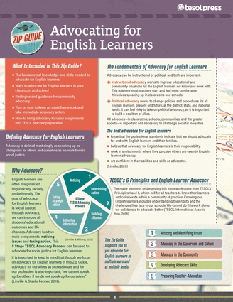 TESOL Zip Guide: Advocating for English Learners