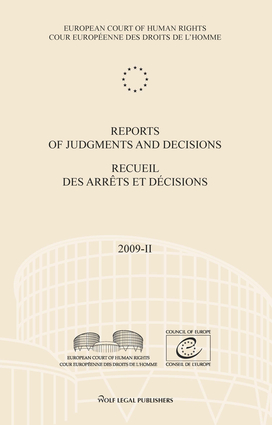 Reports of Judgments and Decisions / Recueil des arrets et decisions vol. 2009-II