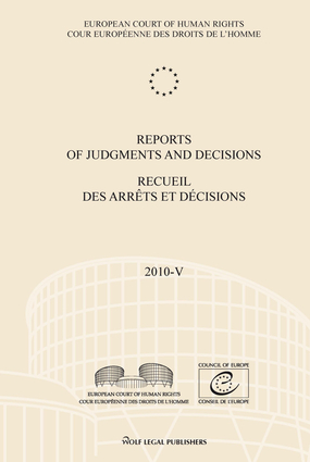 Reports of Judgments and Decisions / Recueil des arrets et decisions vol. 2010-V