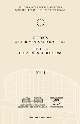 Reports of Judgments and Decisions / Recueil des arrets et decisions vol. 2011-I
