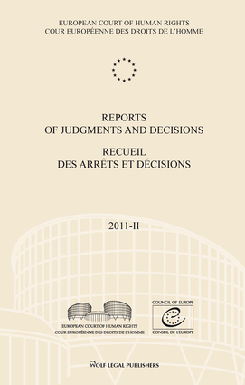 Reports of Judgments and Decisions / Recueil des arrets et decisions vol. 2011-II