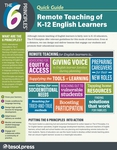 The 6 Principles® Quick Guide: Remote Teaching of K–12 English Learners (pack of 25)